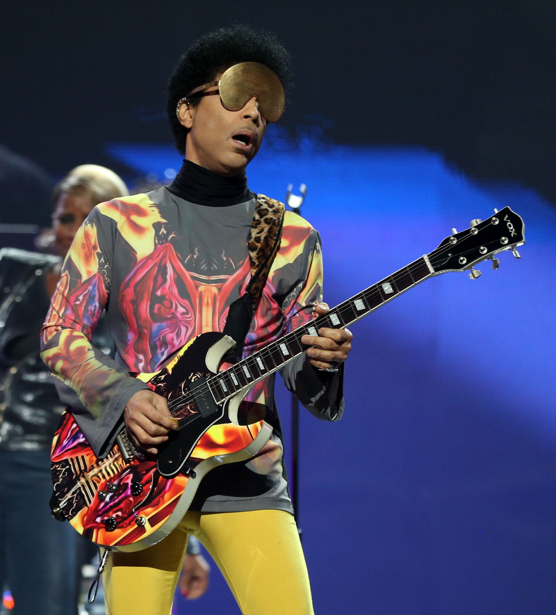 Prince performing during the 2012 iHeartRadio Music Festival at the MGM Grand Garden Arena in Las Vegas on Sept. 22, 2012Christopher Polk/Getty Images for Clear Channel